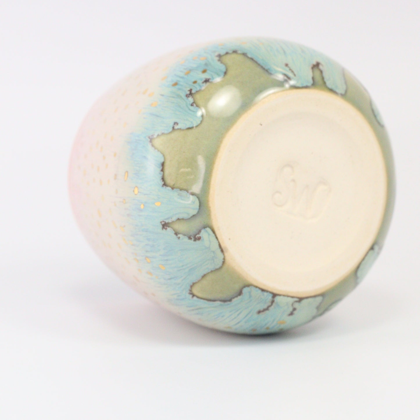 Small Cup - Tumbler / Goblet - Gold Confetti #2