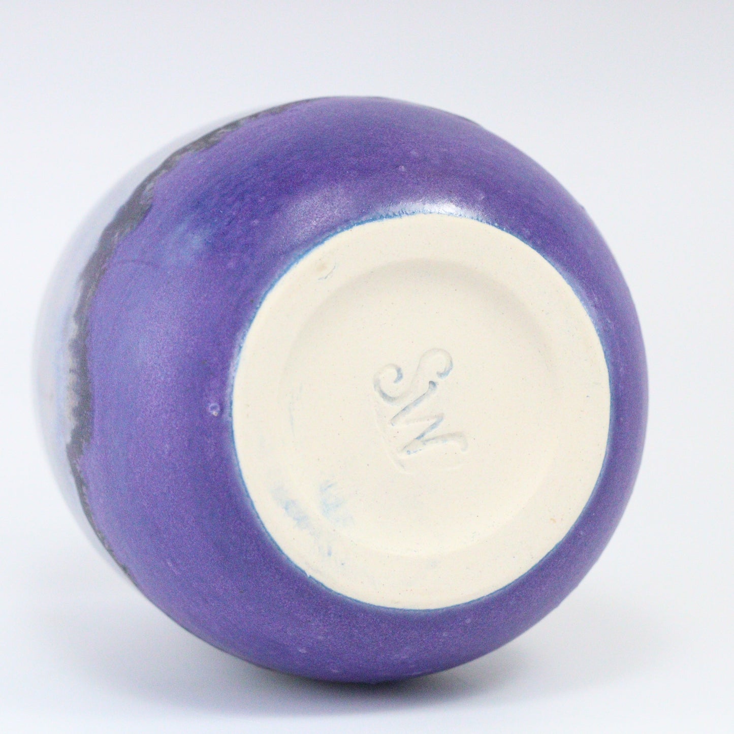 Large Cup - Tumbler/Goblet Glazed in Purple Haze