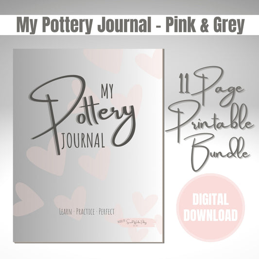 My Pottery Journal - Pink & Grey
