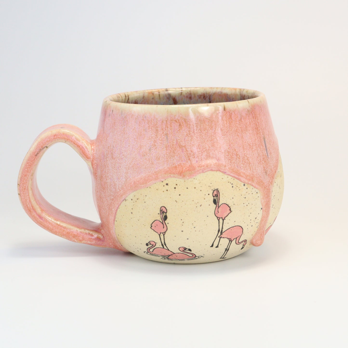 Medium Mug - For the Love of Pink Flamingos