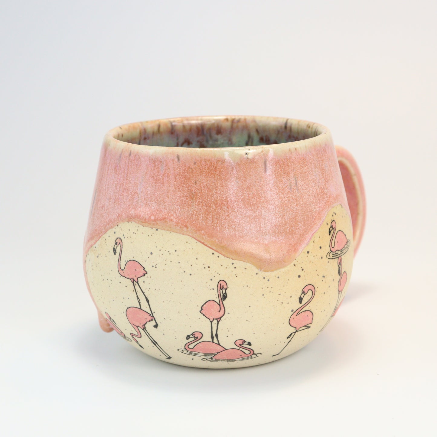 Medium Mug - For the Love of Pink Flamingos