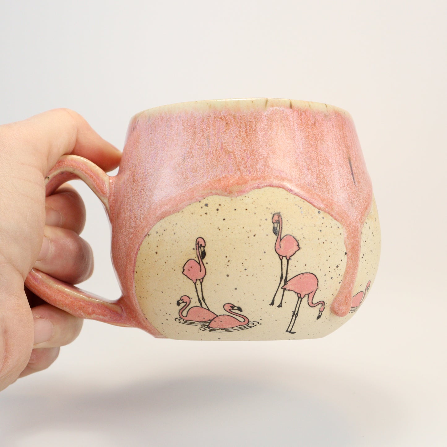 Medium Mug - For the Love of Pink Flamingos